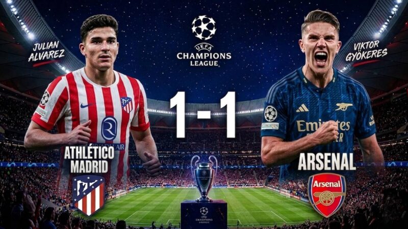 Match nul tendu Atlético madrid arsenal ligue des champions