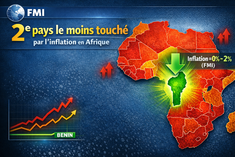 L&rsquo;économie du bénin s&rsquo;illustre par une inflation maîtrisée en Afrique