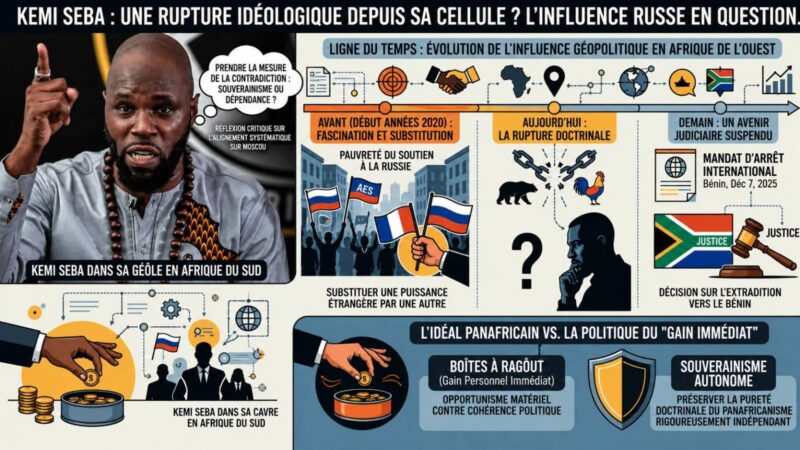 Kemi Seba : un tournant idéologique depuis sa détention en Afrique du Sud ?