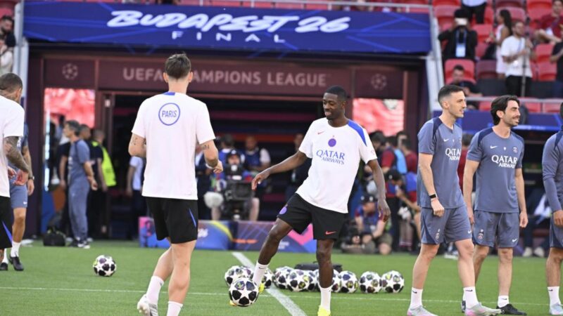 Dembélé en pleine préparation pour la finale du PSG face à Arsenal