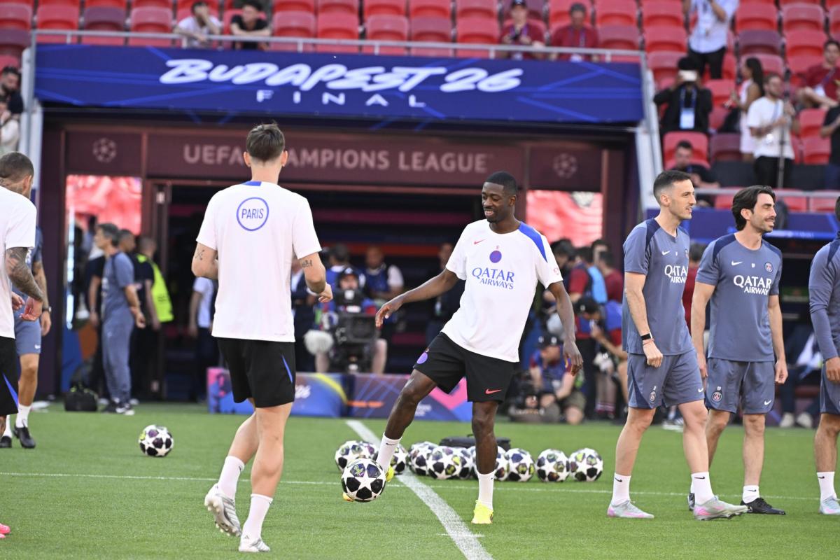 Dembélé en pleine préparation pour la finale du PSG face à Arsenal