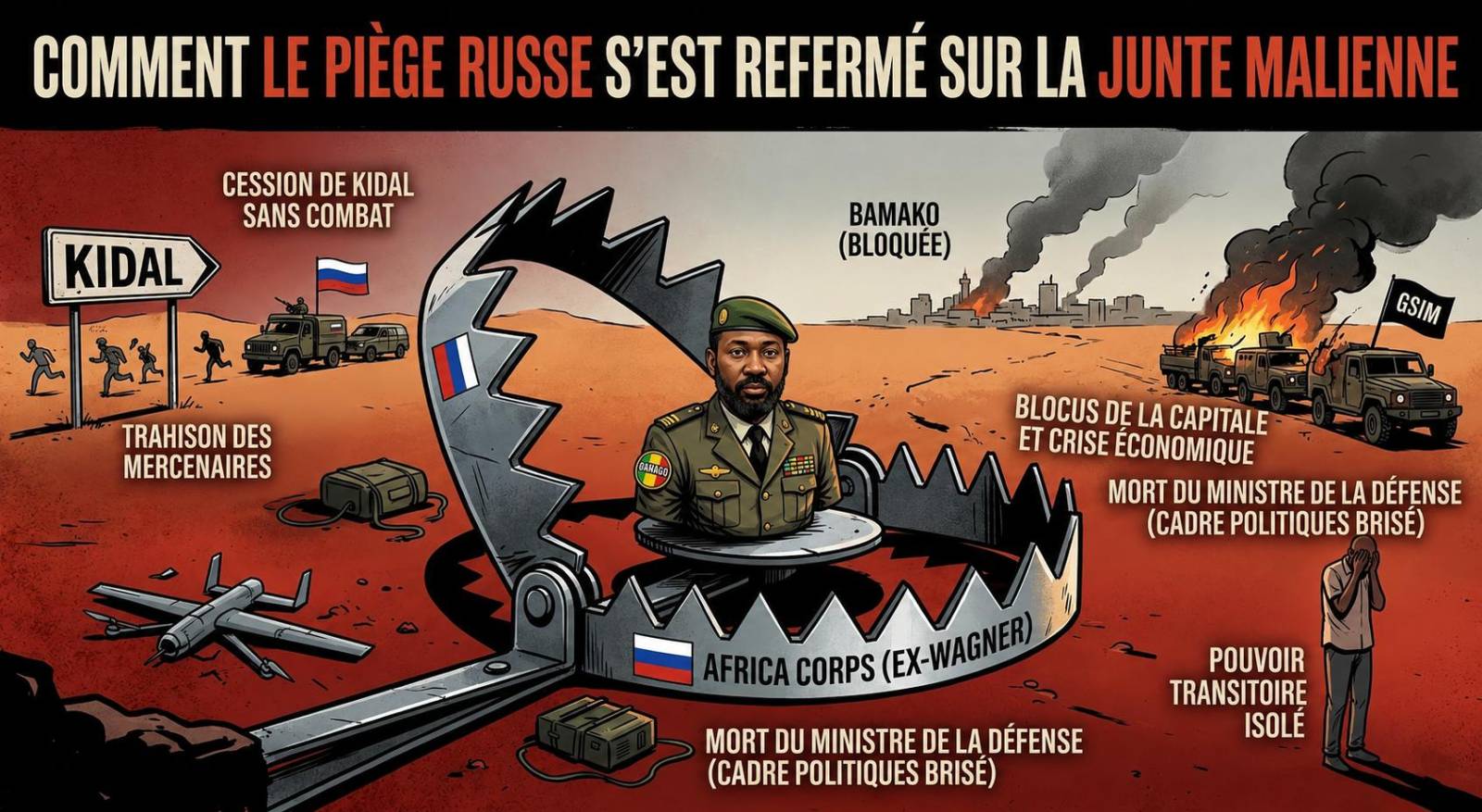 Mali : quand la junte joue de malchance avec ses alliés russes
