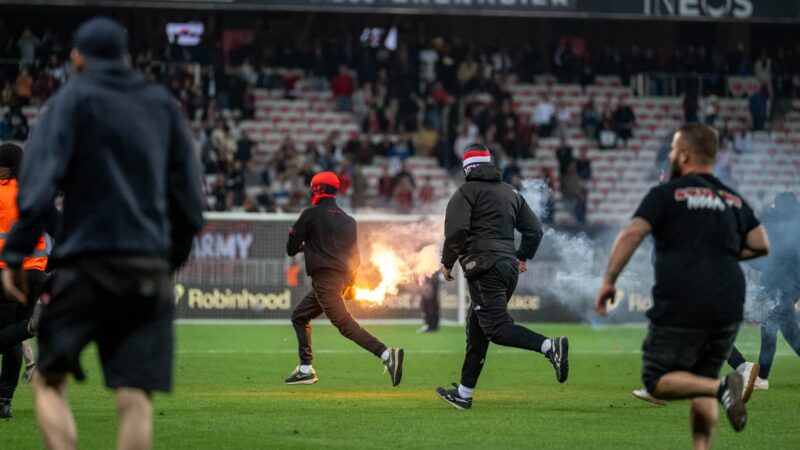 Ligue 1 : nice sanctionné à huis clos pour le barrage face à saint-etienne