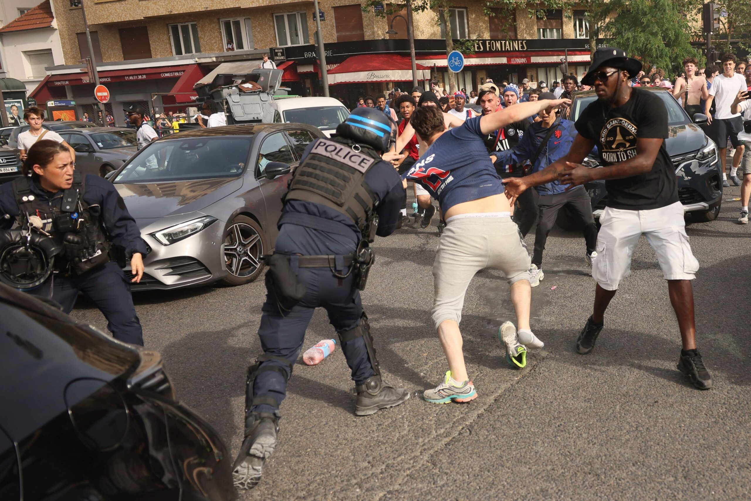Tension à Paris pendant la finale de la ligue des champions