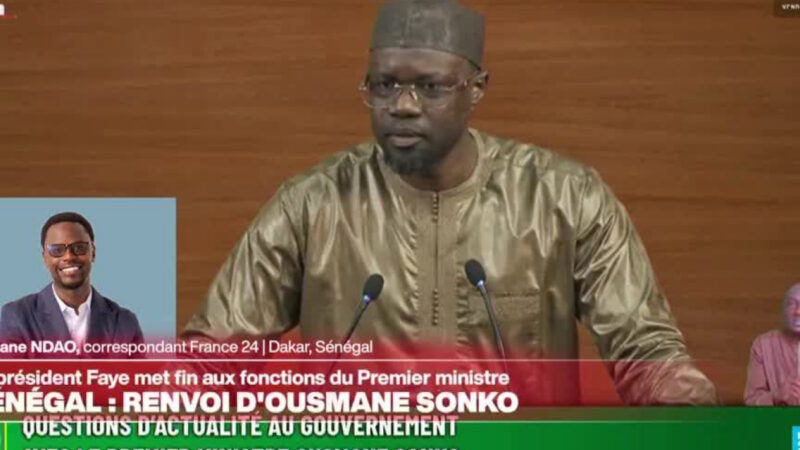 Faye destitue sonko de son poste de premier ministre au Sénégal