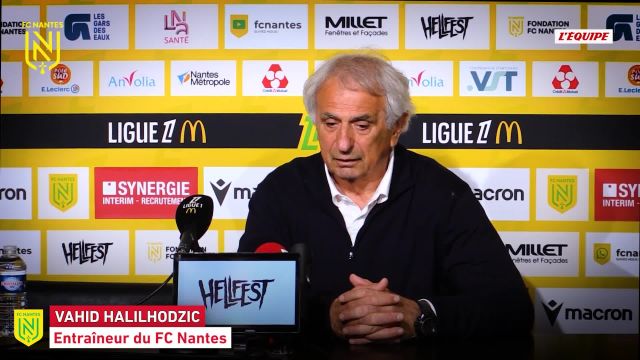 Vahid Halilhodzic bouleversé par l&rsquo;arrêt du match nantais contre toulouse