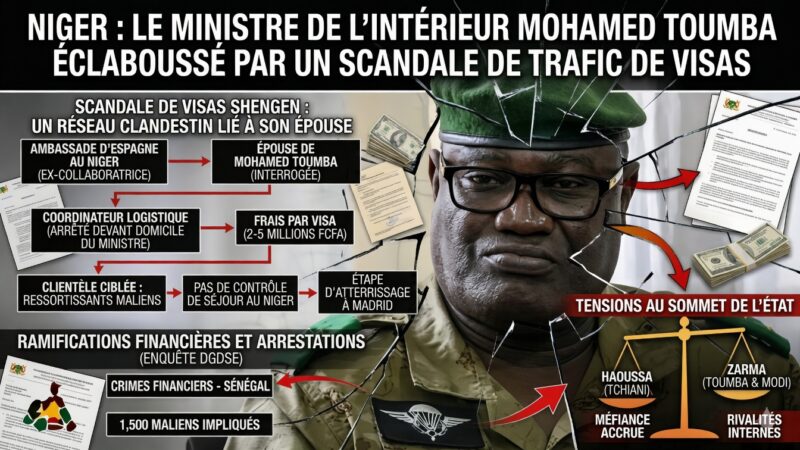 Scandale des visas Schengen : le ministre nigérien Toumba dans la tourmente