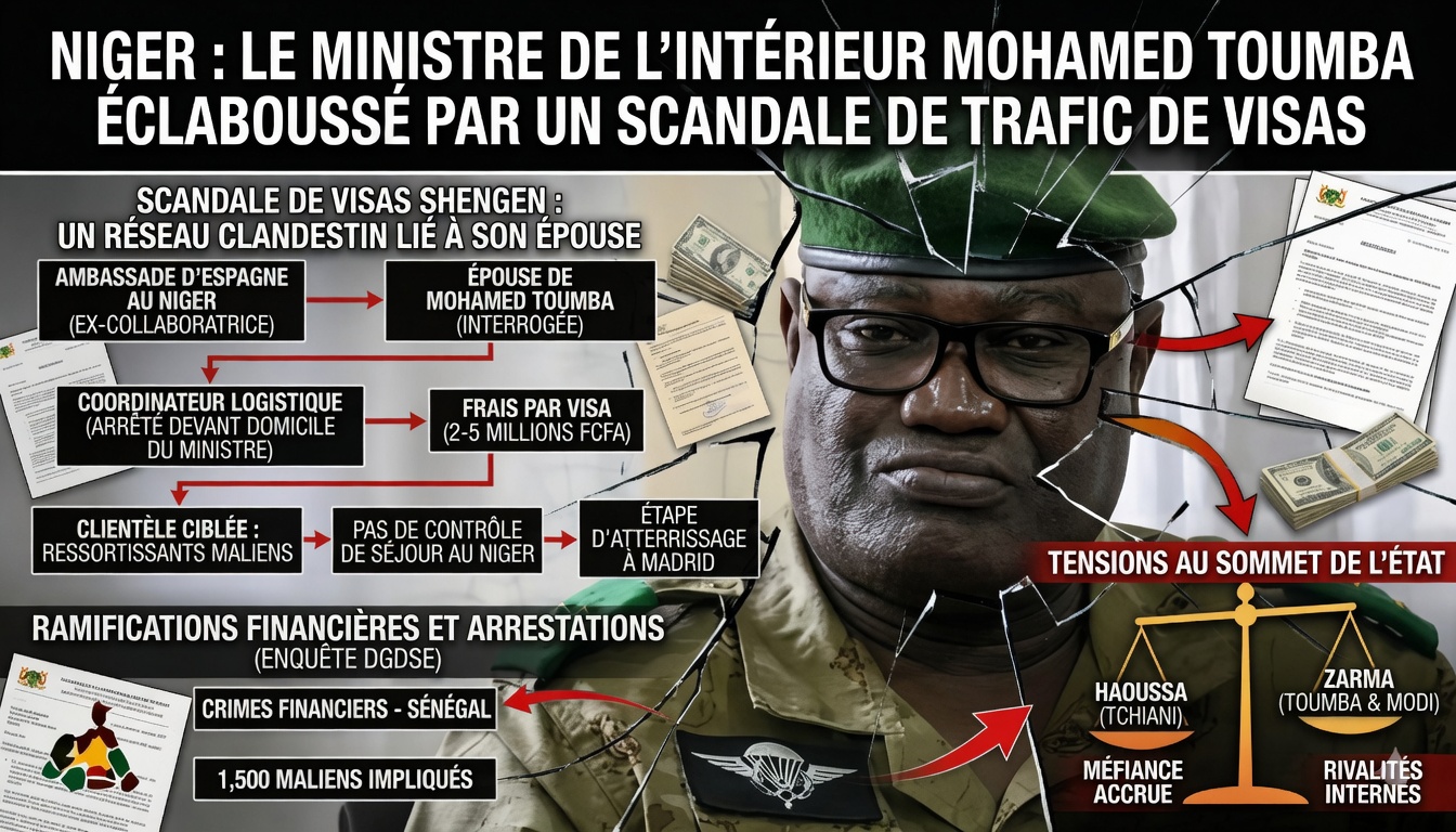 Scandale des visas Schengen : le ministre nigérien Toumba dans la tourmente