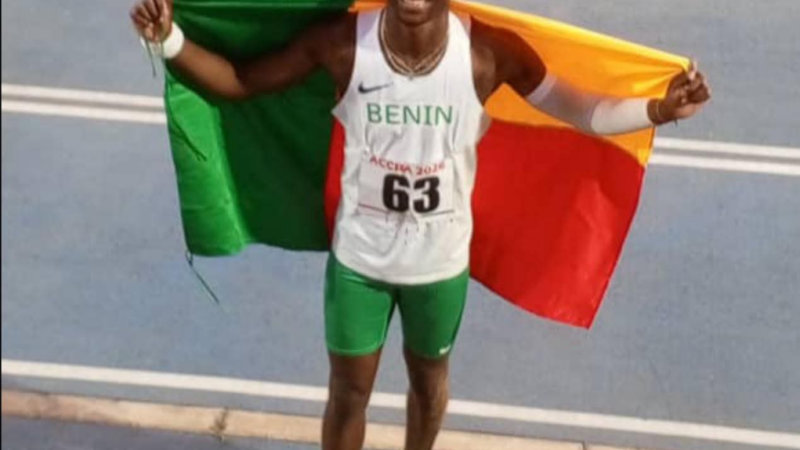 Athlétisme béninois : Yohan Awhansou décroche le bronze à Accra 2026