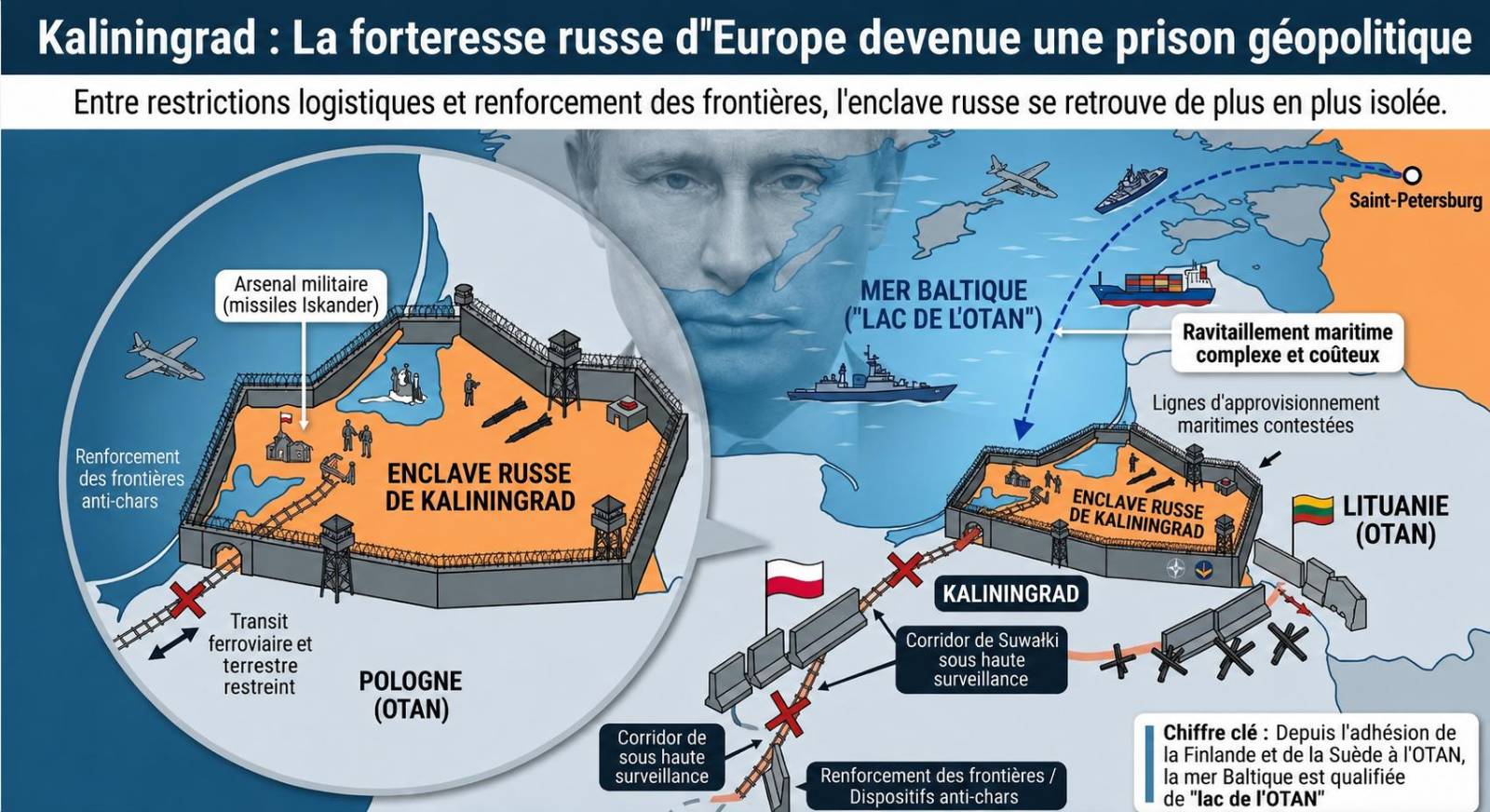 Kaliningrad, l&rsquo;enclave russe assiégée par l&rsquo;OTAN en europe de l&rsquo;est
