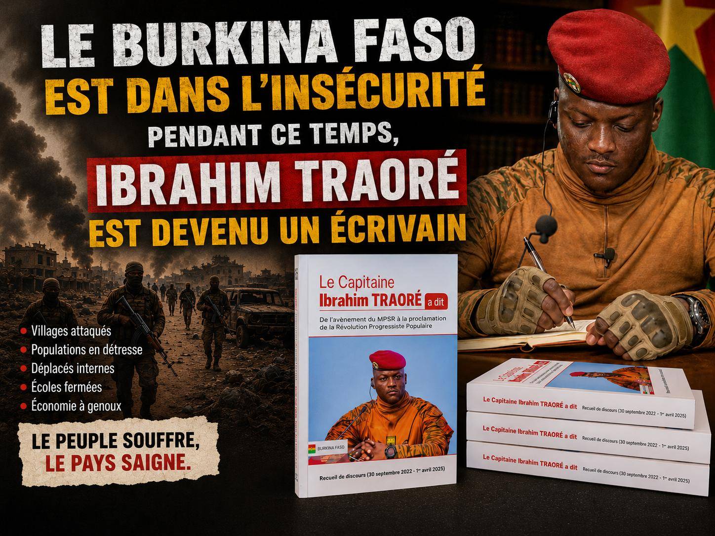 Burkina Faso : quand les livres remplacent l’action politique en crise