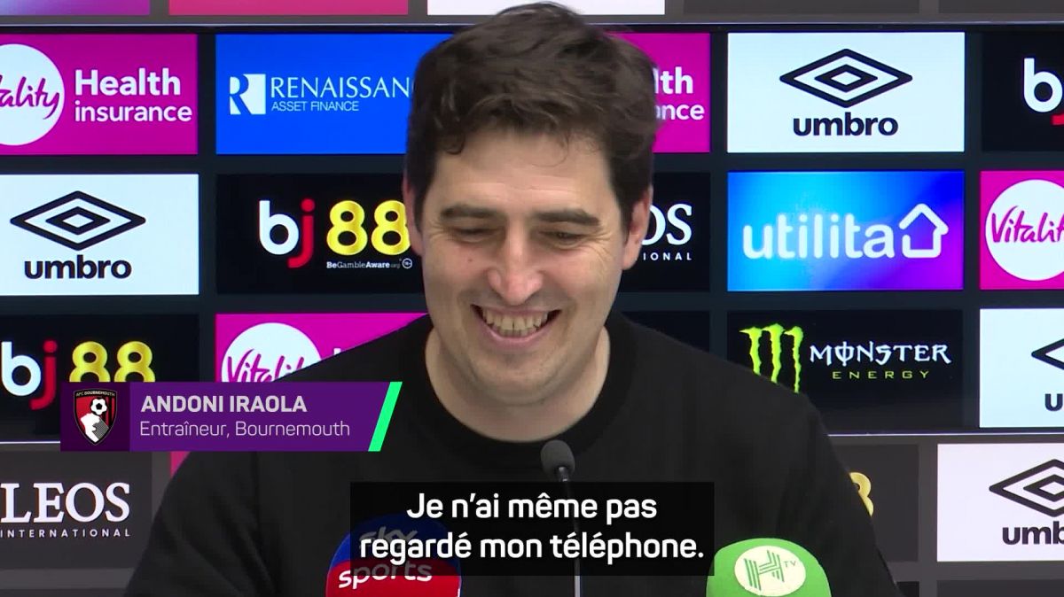 Andoni iraola salue le titre d&rsquo;Arsenal après le match nul de Bournemouth face à City