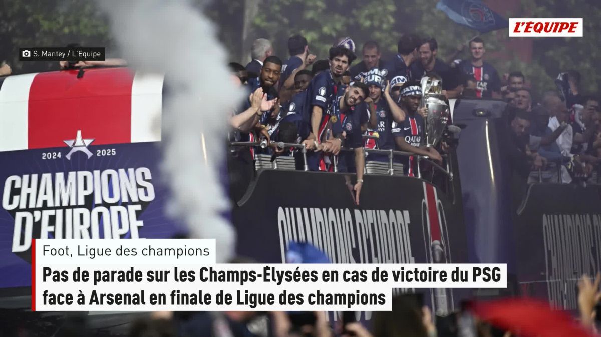 Psg : pas de défilé des champions à Paris après une victoire en ligue des champions