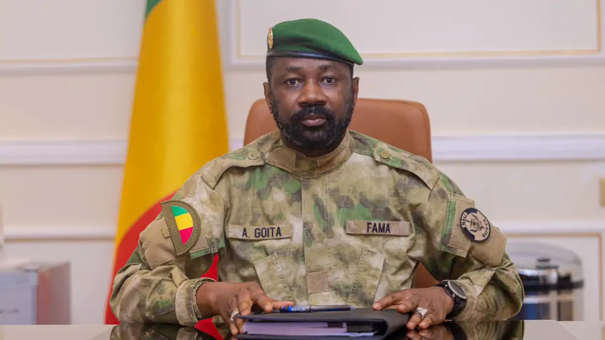 Discours de Goïta : le terrorisme s&rsquo;étend selon Bamako aux médias et aux pressions étrangères