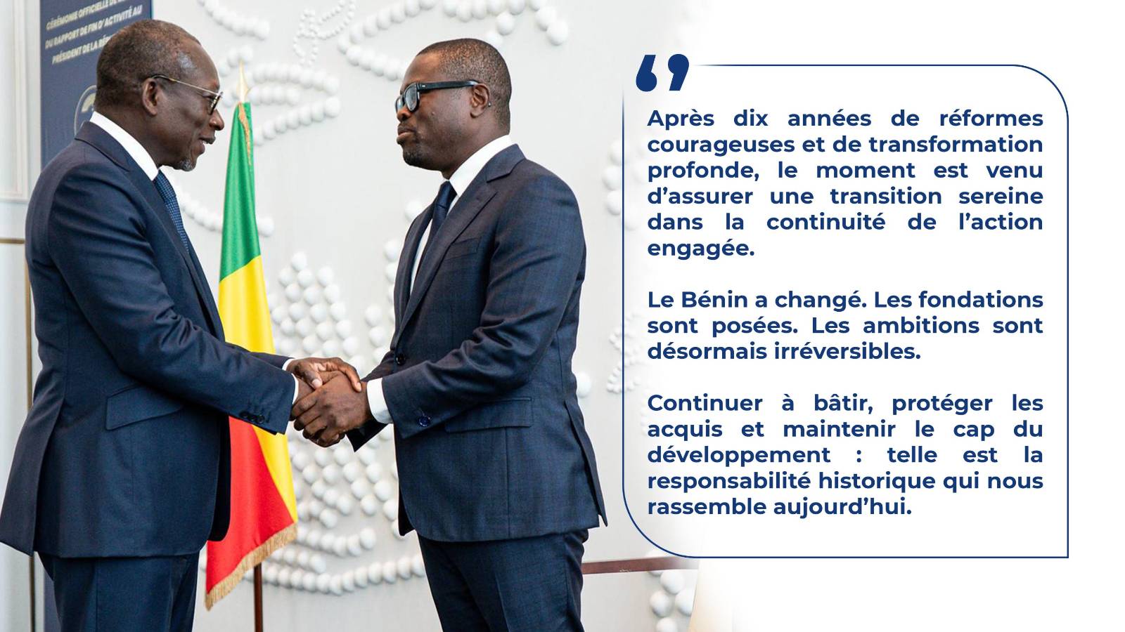 Bénin : les adieux de Patrice Talon à une décennie de réformes audacieuses