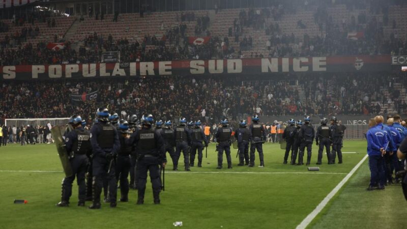 Nice sanctionné : huis clos pour deux matchs après les incidents à l&rsquo;Allianz Riviera