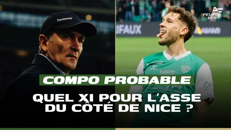 Composition probables as saint-Étienne nice barrage retour
