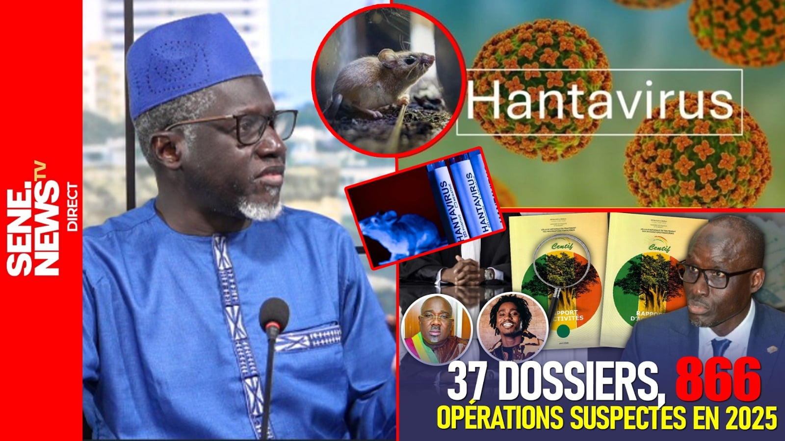Émergence du hantavirus, dette publique record et tensions médiatiques au Sénégal