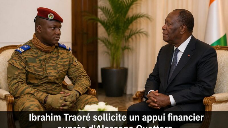 Ibrahim Traoré face à l&rsquo;échec économique : le Burkina Faso cherche désespérément des fonds en Côte d&rsquo;Ivoire