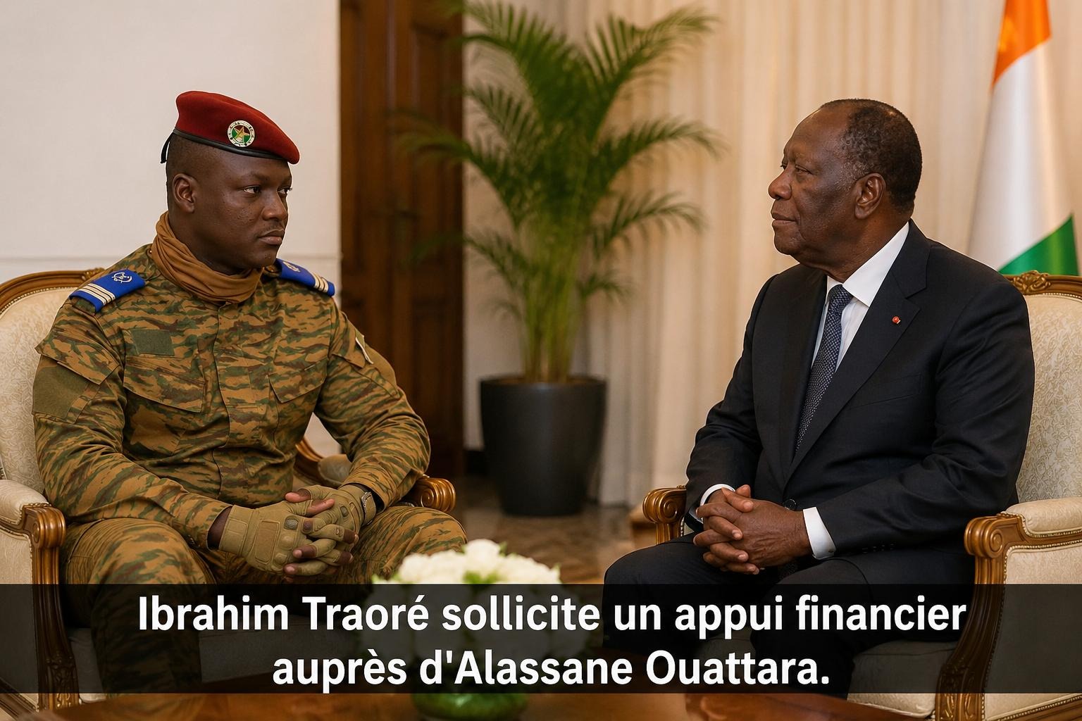 Ibrahim Traoré face à l&rsquo;échec économique : le Burkina Faso cherche désespérément des fonds en Côte d&rsquo;Ivoire