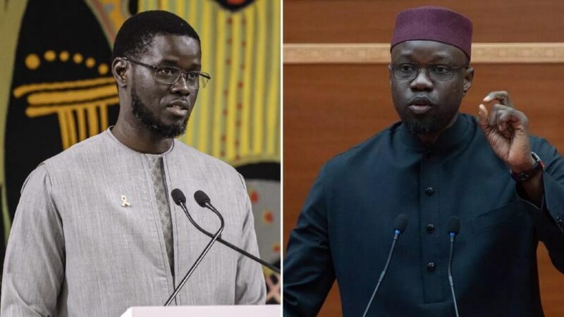 Bassirou diomaye faye limoge ousmane sonko de son poste de premier ministre au Sénégal