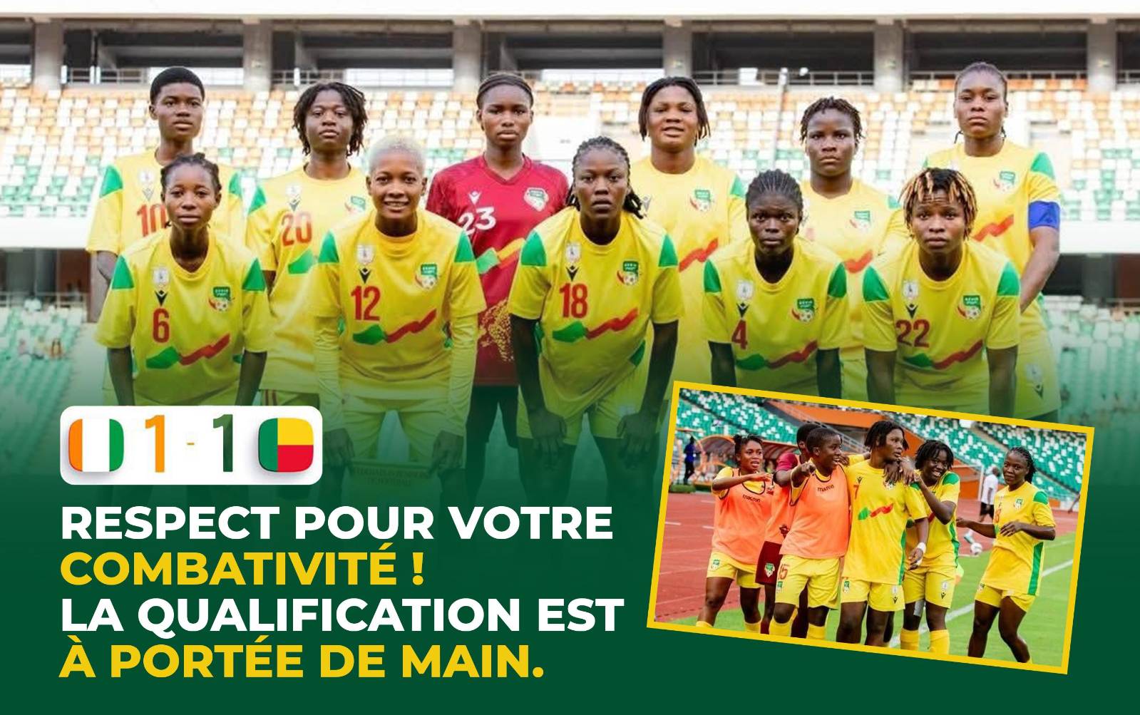 Les Amazones U20 du Bénin créent la surprise à Abidjan
