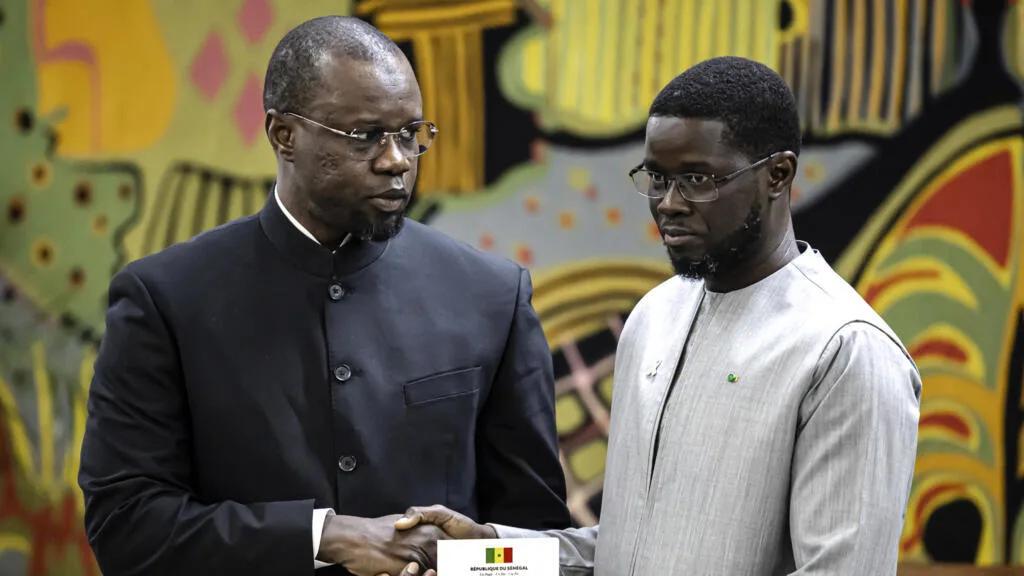 Président et Premier ministre du Sénégal lors d'une réunion officielle