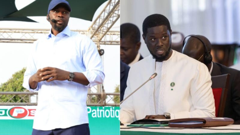 Sénégal : tensions entre sonko et faye, un tournant pour le pastef