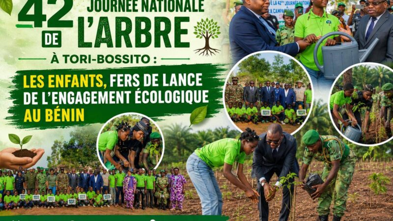 Journée nationale de l’arbre au Bénin : la jeunesse en première ligne pour un avenir vert