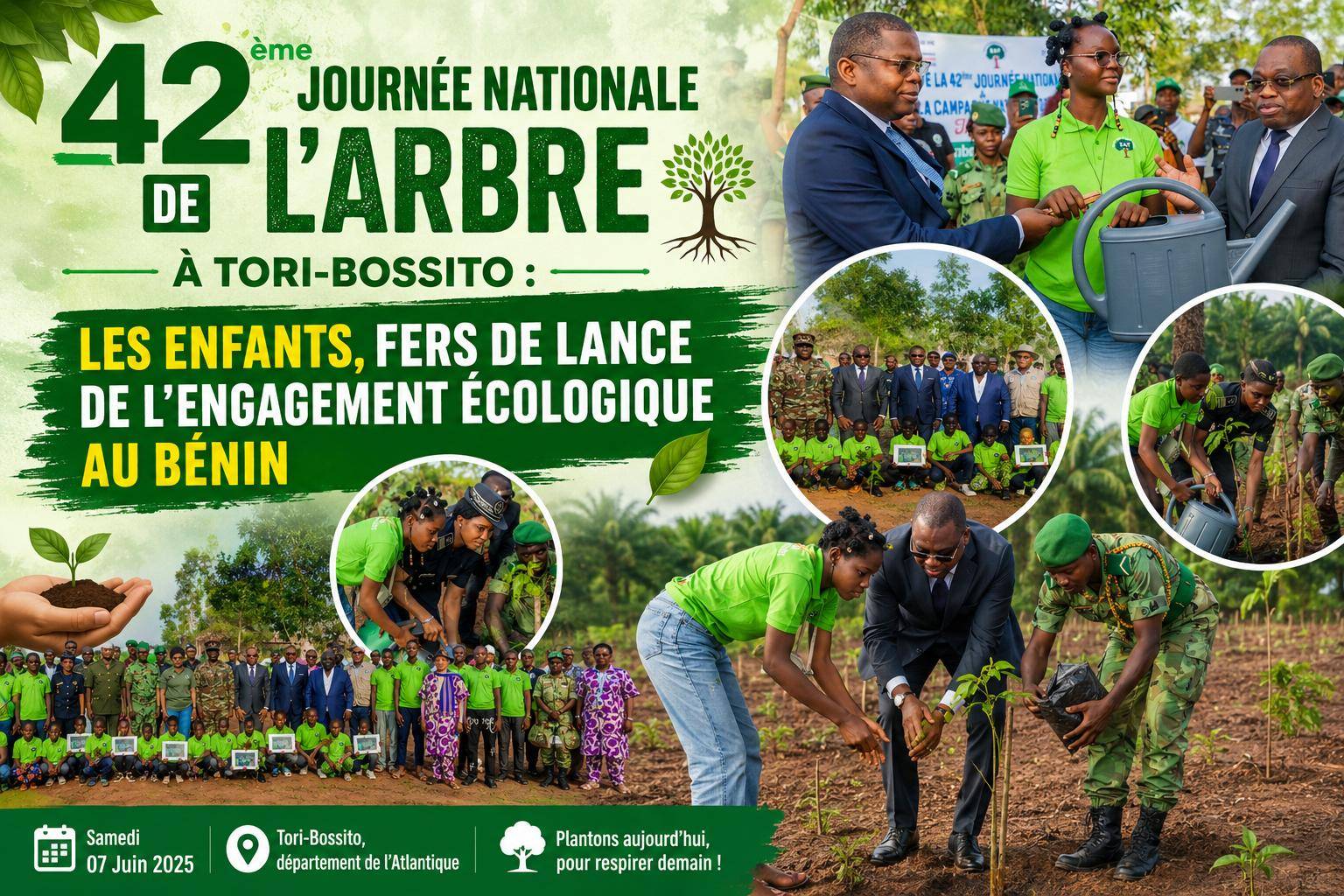 Journée nationale de l’arbre au Bénin : la jeunesse en première ligne pour un avenir vert