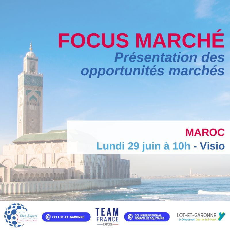 Le Club Export 47 met le cap sur le Maroc pour sa nouvelle mission économique