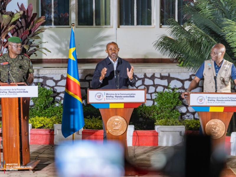 Épidémie d&rsquo;Ebola en RDC : Patrick Muyaya et Roger Kamba s&rsquo;expriment sur la riposte gouvernementale