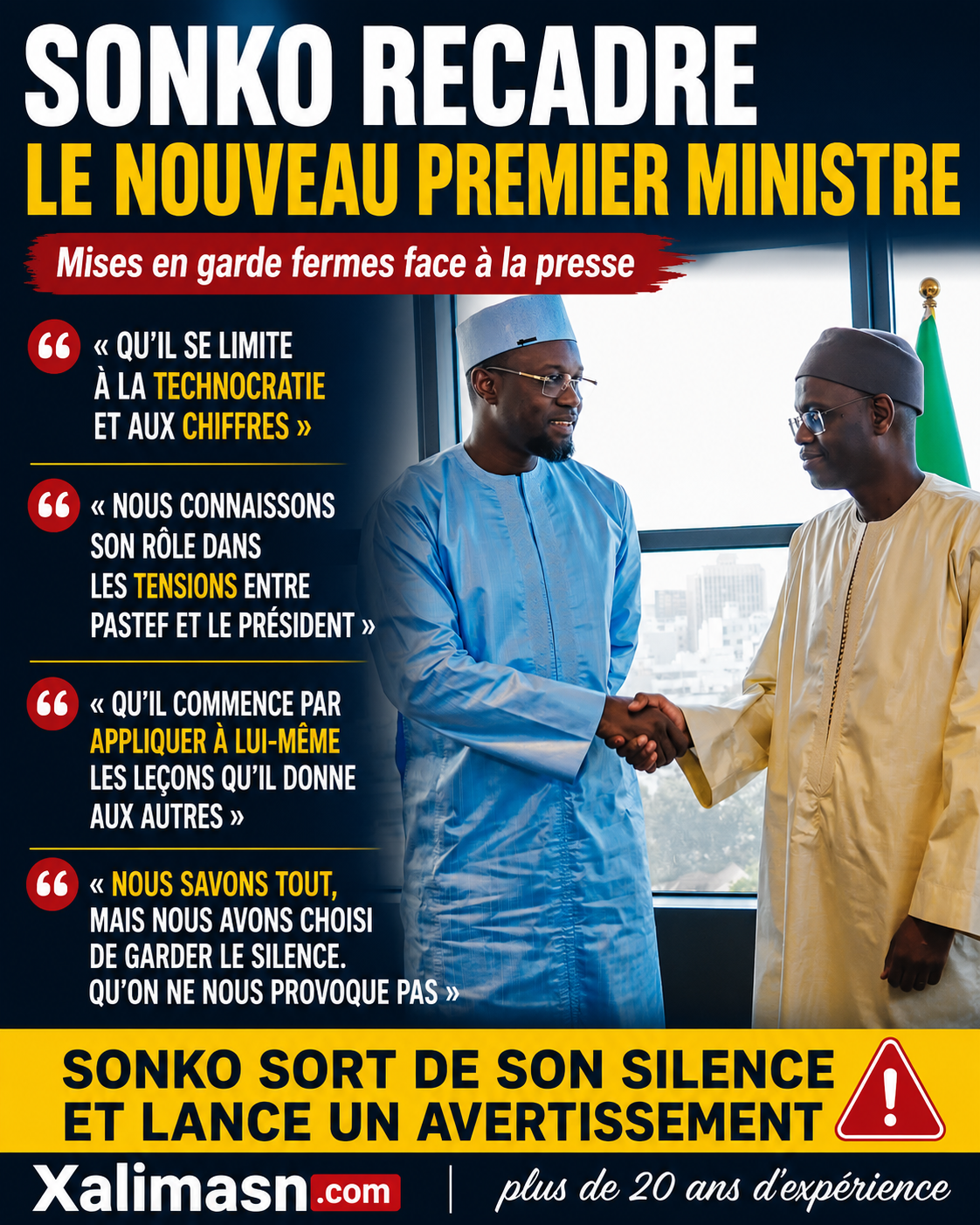 Discours historique d&rsquo;ousmane sonko en wolof à l&rsquo;assemblée nationale