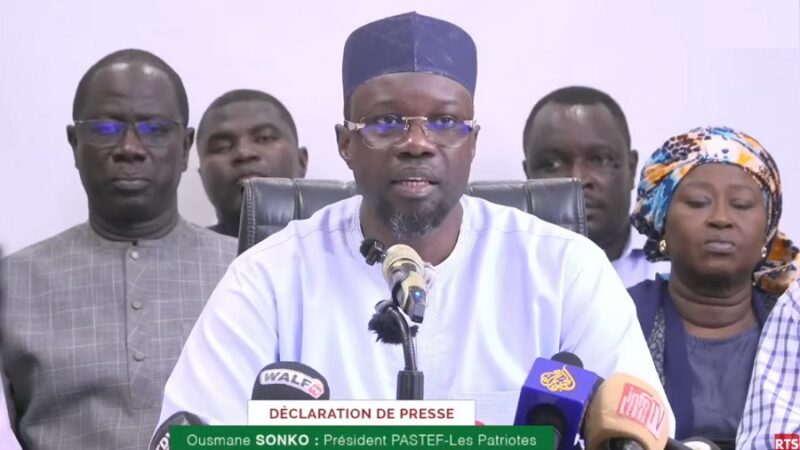 Déclaration choc du leader de Pastef face aux défis du Sénégal