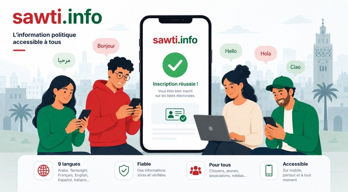 Sawti : la plateforme qui simplifie l&rsquo;accès à l&rsquo;information politique au Maroc