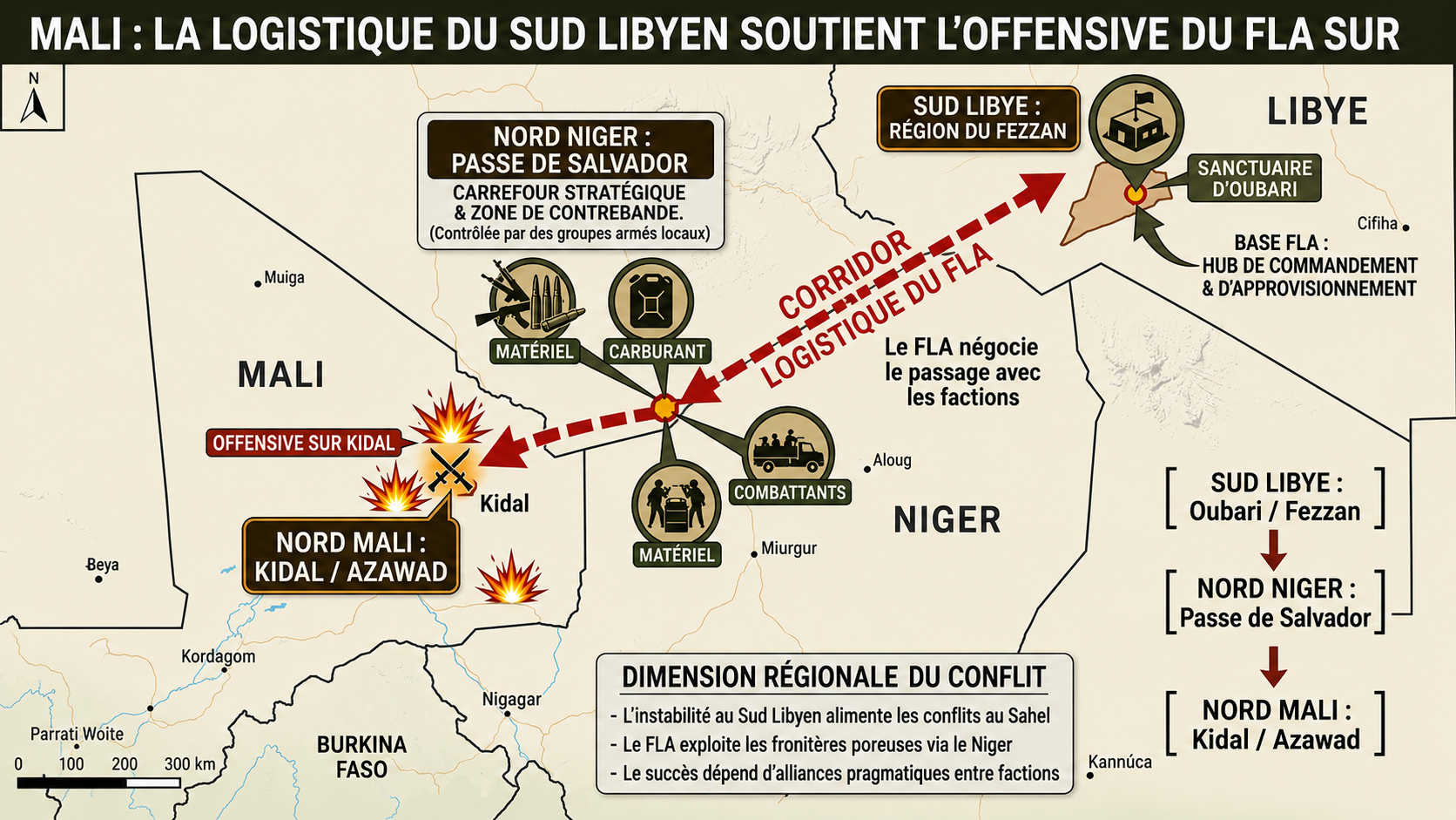 Libye et Mali : comment le sud libyen alimente les offensives touarègues