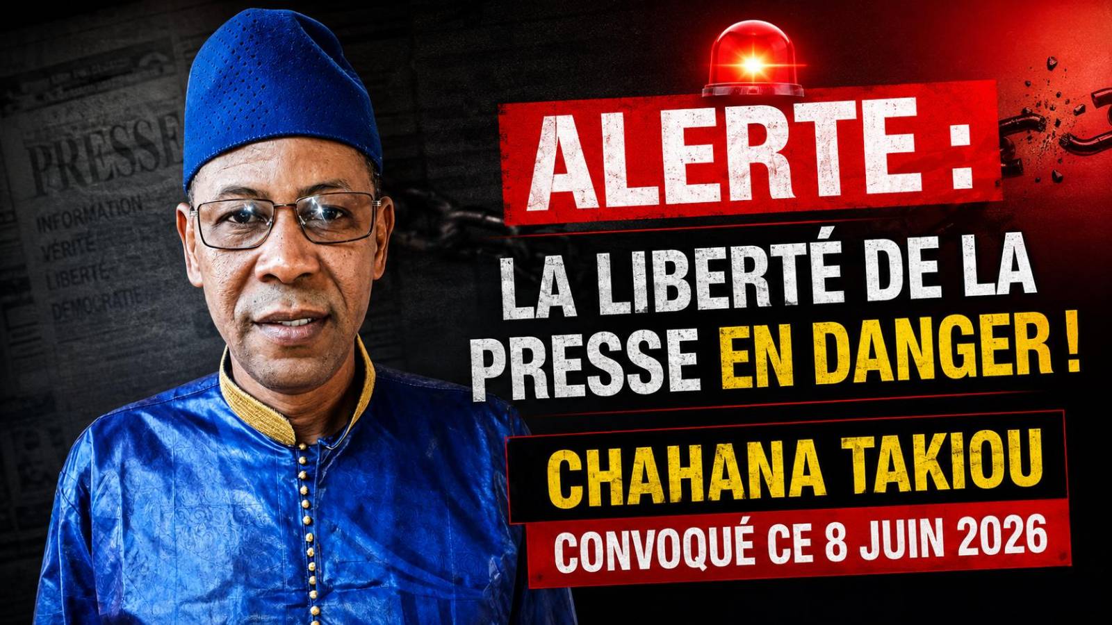 Chahana Takiou devant la justice : un nouveau coup porté à la liberté de la presse au Mali