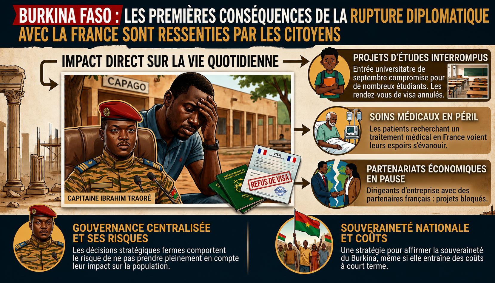 Les répercussions sociales de la crise diplomatique entre le Burkina Faso et la France