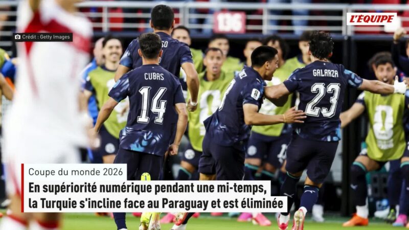 La Turquie éliminée malgré une domination en première mi-temps face au Paraguay