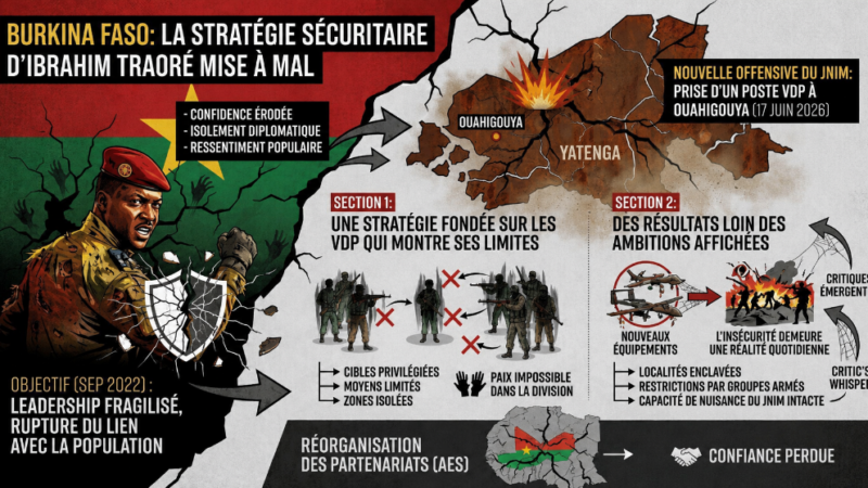 Burkina Faso : l&rsquo;offensive du jnim fragilise la stratégie sécuritaire de traoré