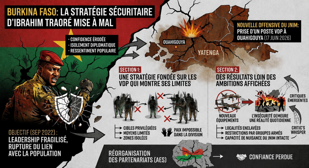 Burkina Faso : l&rsquo;offensive du jnim fragilise la stratégie sécuritaire de traoré