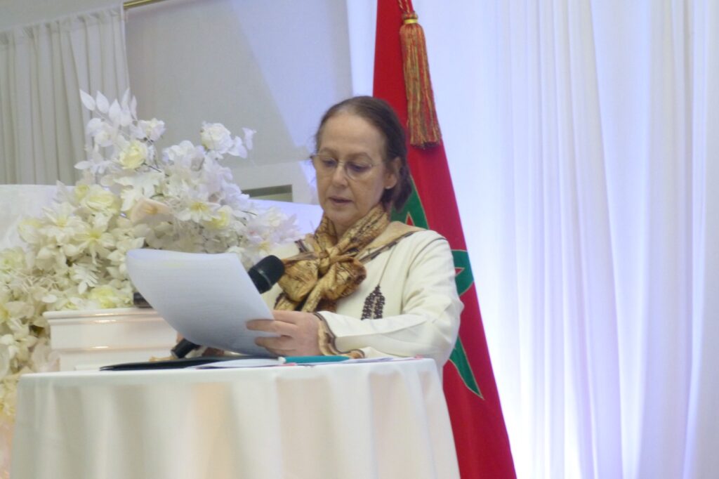 La Consule Générale du Maroc à Düsseldorf, Mme Boutaina Bouabid, lors d’un discours