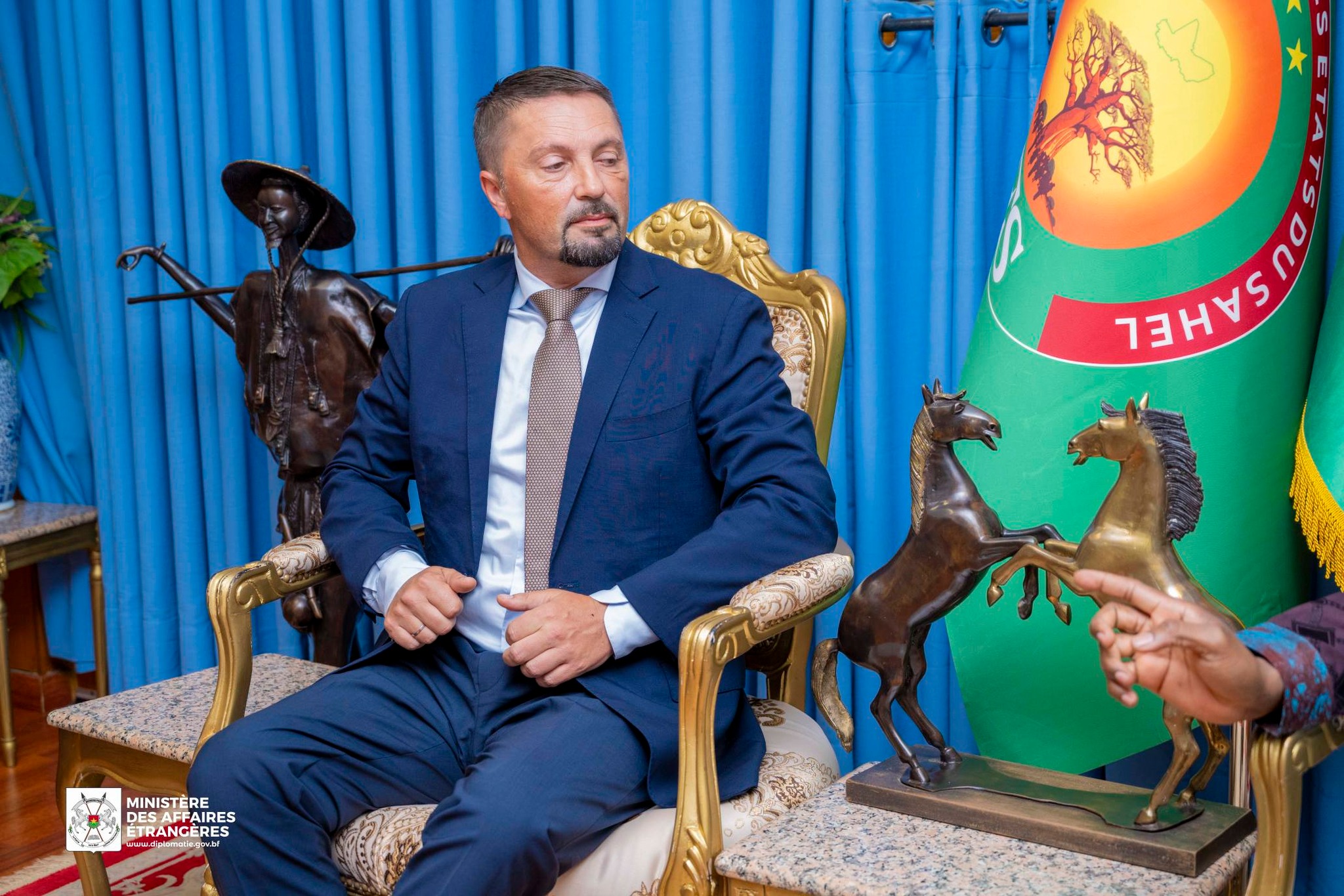 portrait de Slavenko Ristic, président-directeur général de Tehnicki Remont Bratunac et président de la Commission Défense et Sécurité du Parlement serbe