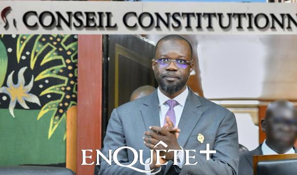 Ousmane Sonko lors d'une intervention publique