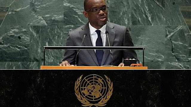Drapeaux du Bénin et du Niger lors d'une réunion diplomatique