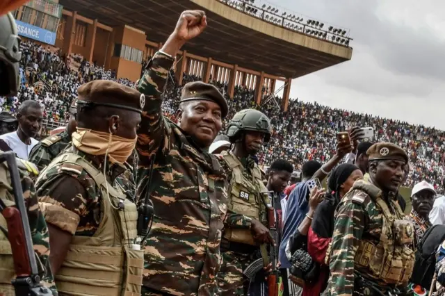 Manifestation au Bénin lors de la crise politique avec le Niger en 2023