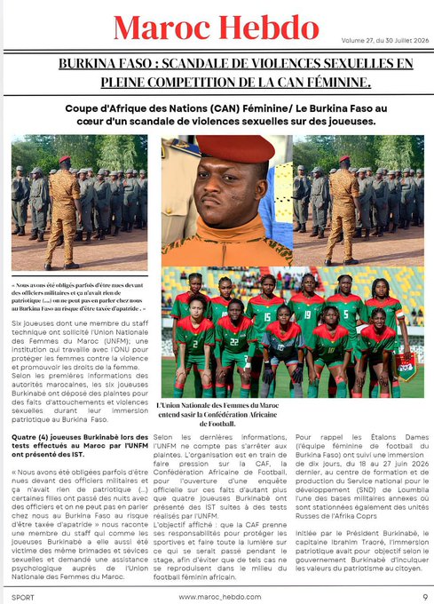 Burkina Faso : les allégations d&rsquo;abus sexuels jettent une ombre sur la « re-patriotisation »