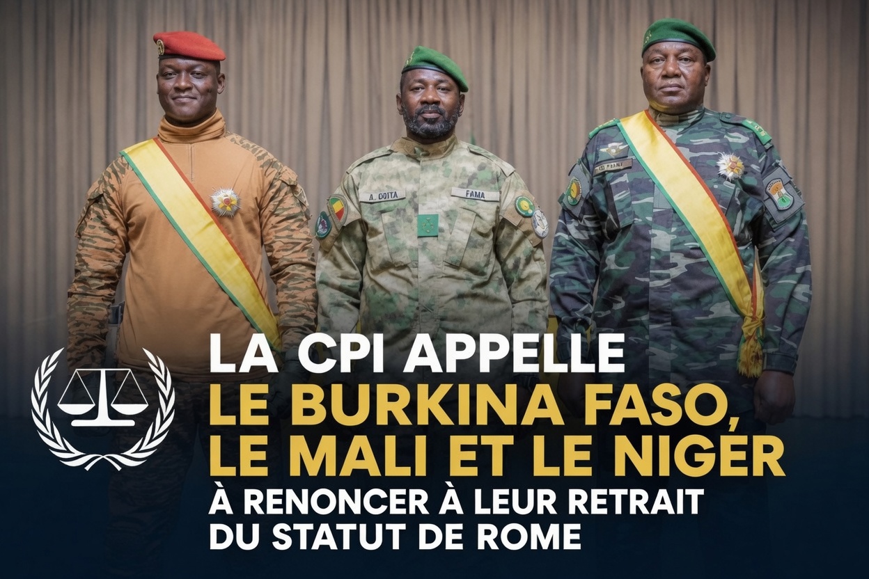 La CPI presse le Burkina Faso, le Mali et le Niger de rester dans le Statut de Rome