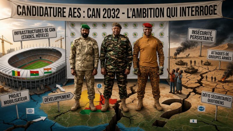 AES : le Burkina Faso, le Mali et le Niger en lice pour la can 2032, mais à quel prix ?