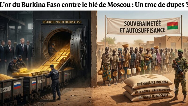 Le Burkina Faso échange son or contre le blé russe : une souveraineté en trompe-l&rsquo;oeil